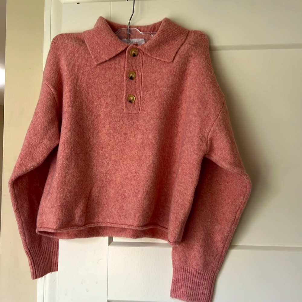 Zara Girls, beautiful pink sweater, size 11-12, super soft & like-new condition
